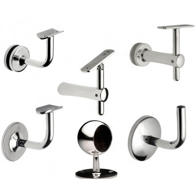 Stainless Railing Accessories Inox Handrail Fittings Stair And Balcony Glass Handrail Accessories